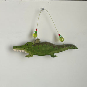 Festive Crocodile Decoration