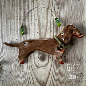 Brown & Tan Dachshund decoration