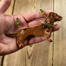 Load image into Gallery viewer, Brown &amp; Tan Dachshund decoration
