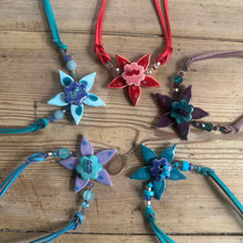 Load image into Gallery viewer, Flower Necklaces - In Stock
