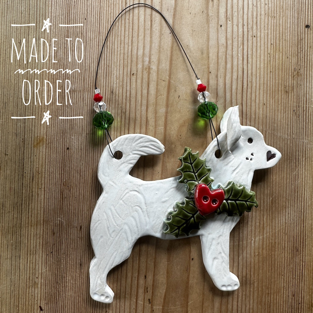 Festive Samoyed Decoration