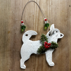 Festive Samoyed Decoration