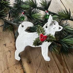 Festive Samoyed Decoration